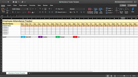 Employee attendance tracking