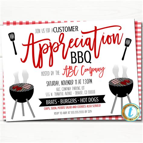 Employee BBQ Invitation Ideas