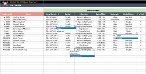 Employee Database Management Template Best Practices