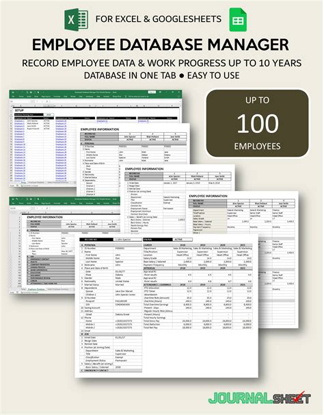 Employee Database Management Templates