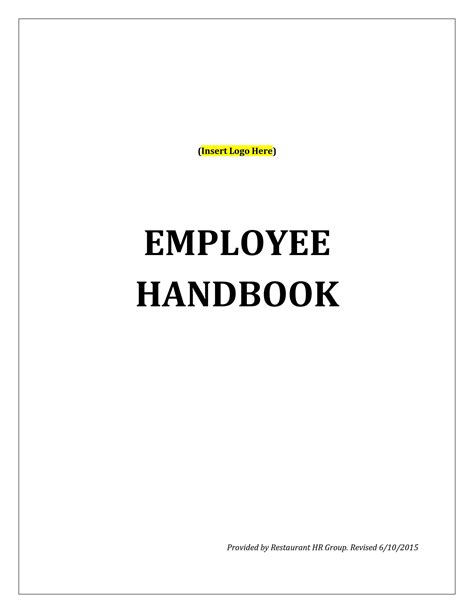 Employee Handbook Template 7