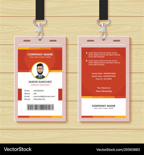 Employee ID Card Template