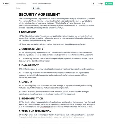 Employee Laptop Security Agreement Template