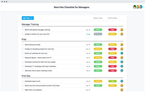 Employee onboarding template