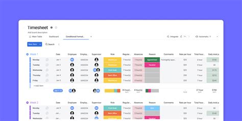 Employee Productivity Tracking Google Sheets