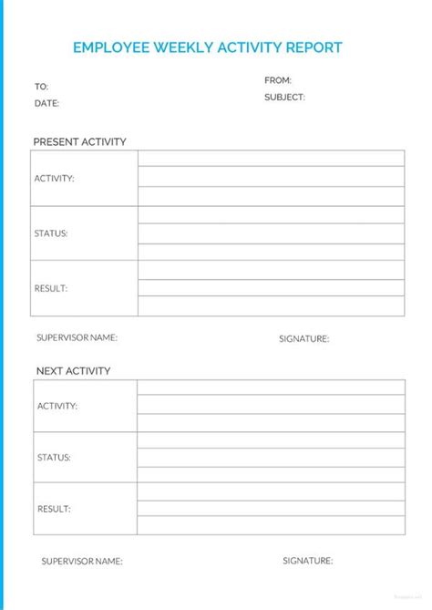 Employee Reporting Template