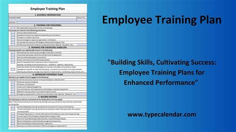 Employee Training Plan