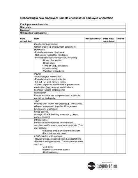 Employee Training Template Example File