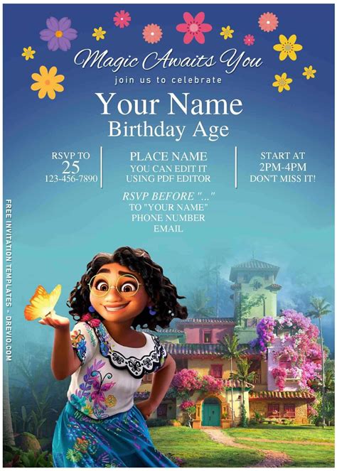 Encanto Birthday Invitations Template Gallery 10