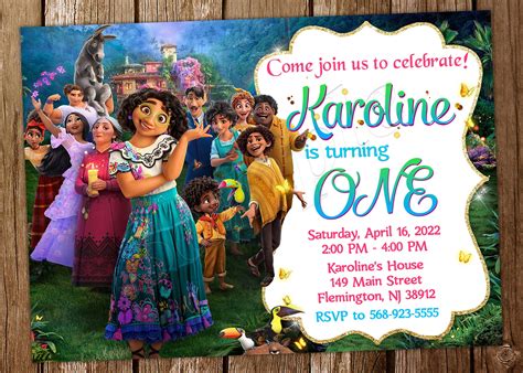 Encanto Birthday Invitations Template Gallery 4