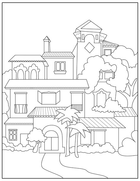 Encanto Casita Coloring Page