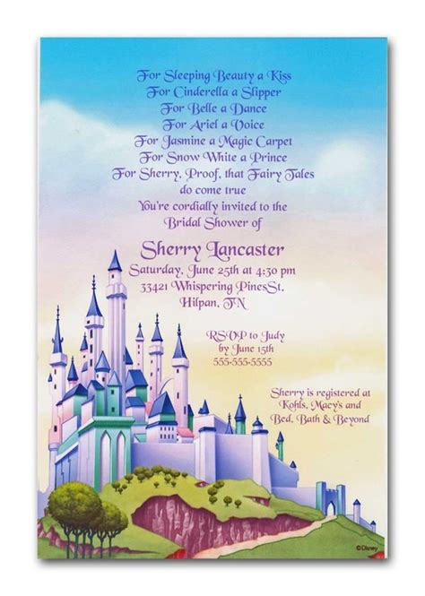 Enchanted Castle Invitation