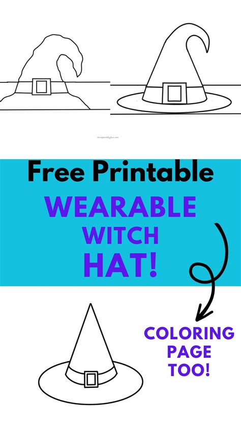 Enchanted Witch Hat Template