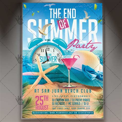 End of Summer Flyer Template