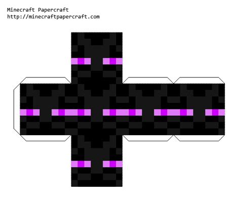 Enderman Head Printable Template