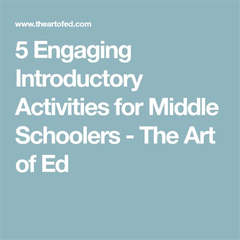 Engaging Introduction Activities