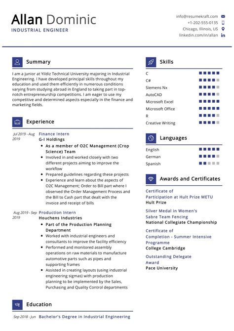 Engineer Resume Template 6