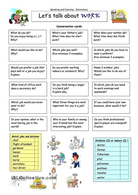 English Conversation Practice Worksheets