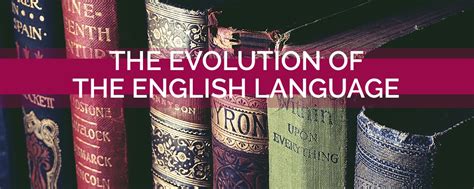 Illustration of the evolution of the English language