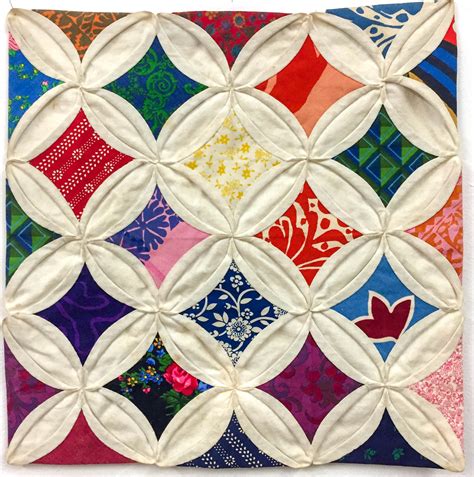 English Paper Piecing Cathedral Window Quilt