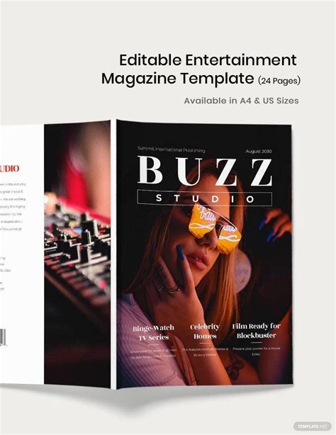 Entertainment Magazine Template