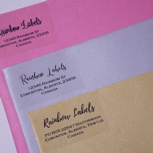 Envelope Label Template