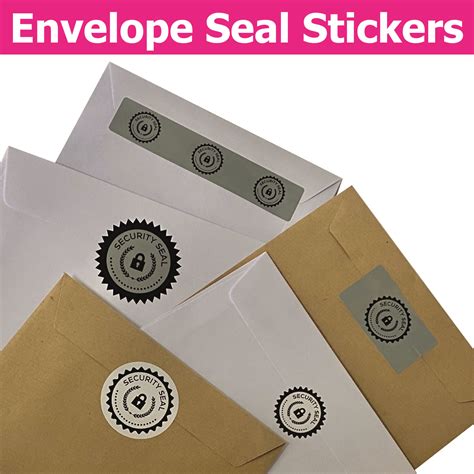 Customizable Envelope Seal Stickers