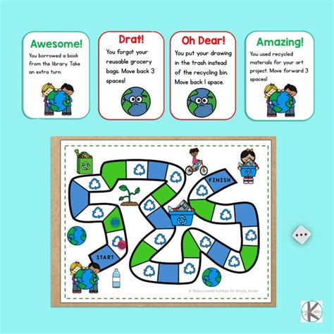 An environmental awareness Game of Life board template