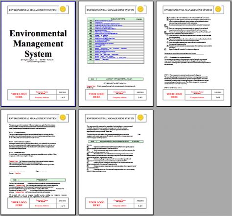 Environmental Safety Template