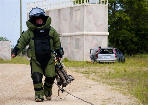 EOD Engineer Disposing of Explosive Ordnance