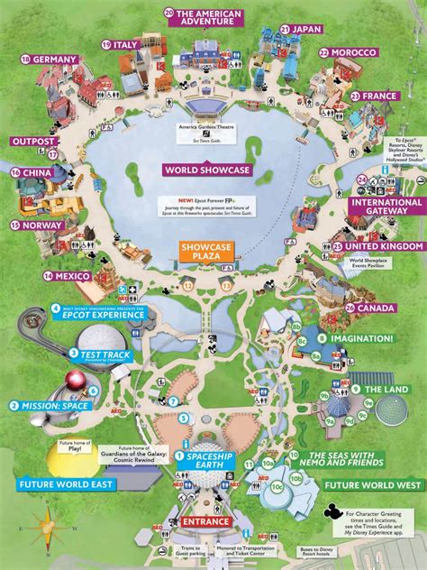 Epcot Map