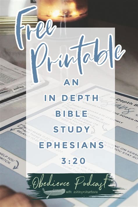 Ephesians Bible study printables free