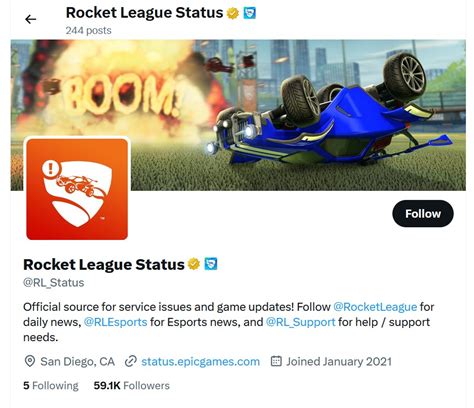 Rocket League Server Status