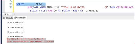 Error Converting Varchar to Float 4