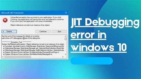 Error debugging