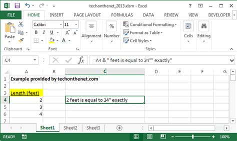 Escape Double Quotes in Excel Method 1