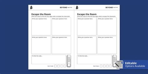 Escape Room Game Template