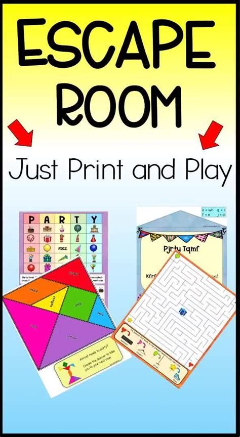 Escape room printables for a fun night