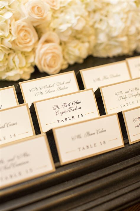 Escort Card Template Wedding