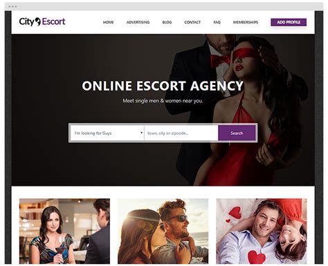 Escort website template free download