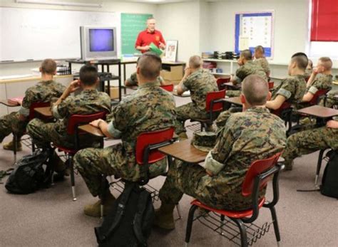 Niños en formación militar