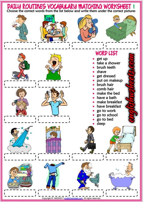 ESL worksheets for kids