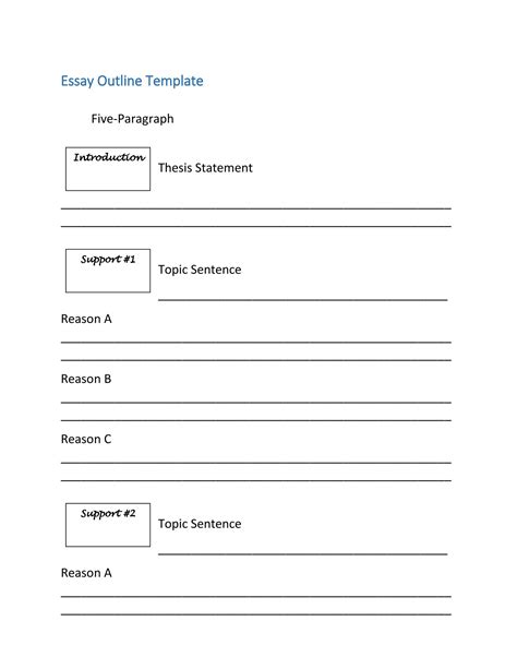 Essay Template Format