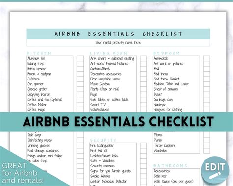 Essential Items for Airbnb Inventory