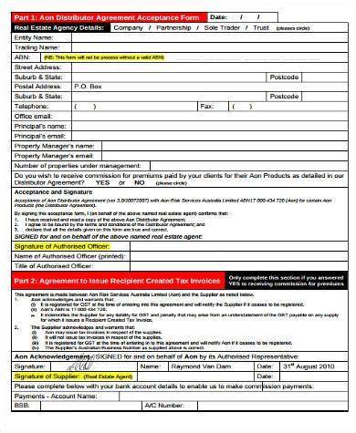 Estate Asset Distribution Template