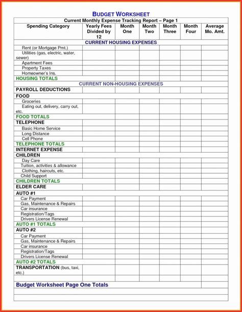 Estate Income and Expense Template Example