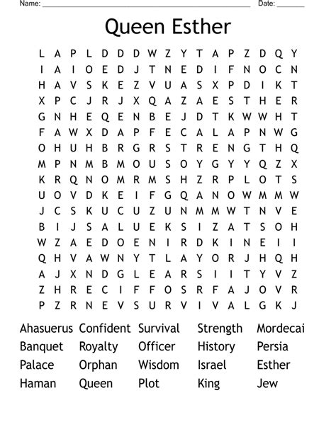 Esther Word Search