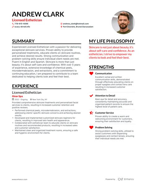 esthetician resume template gallery 8