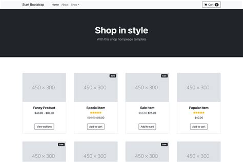 eStore Bootstrap Template