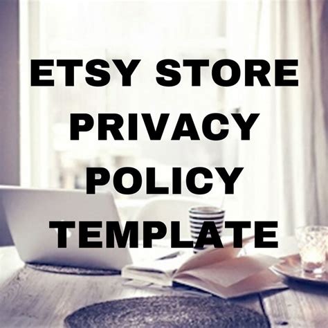 Etsy GDPR Privacy Policy Template